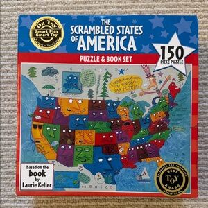 Brand New-The Scrambled States of America Puzzle & Book Set * Best Toy Award